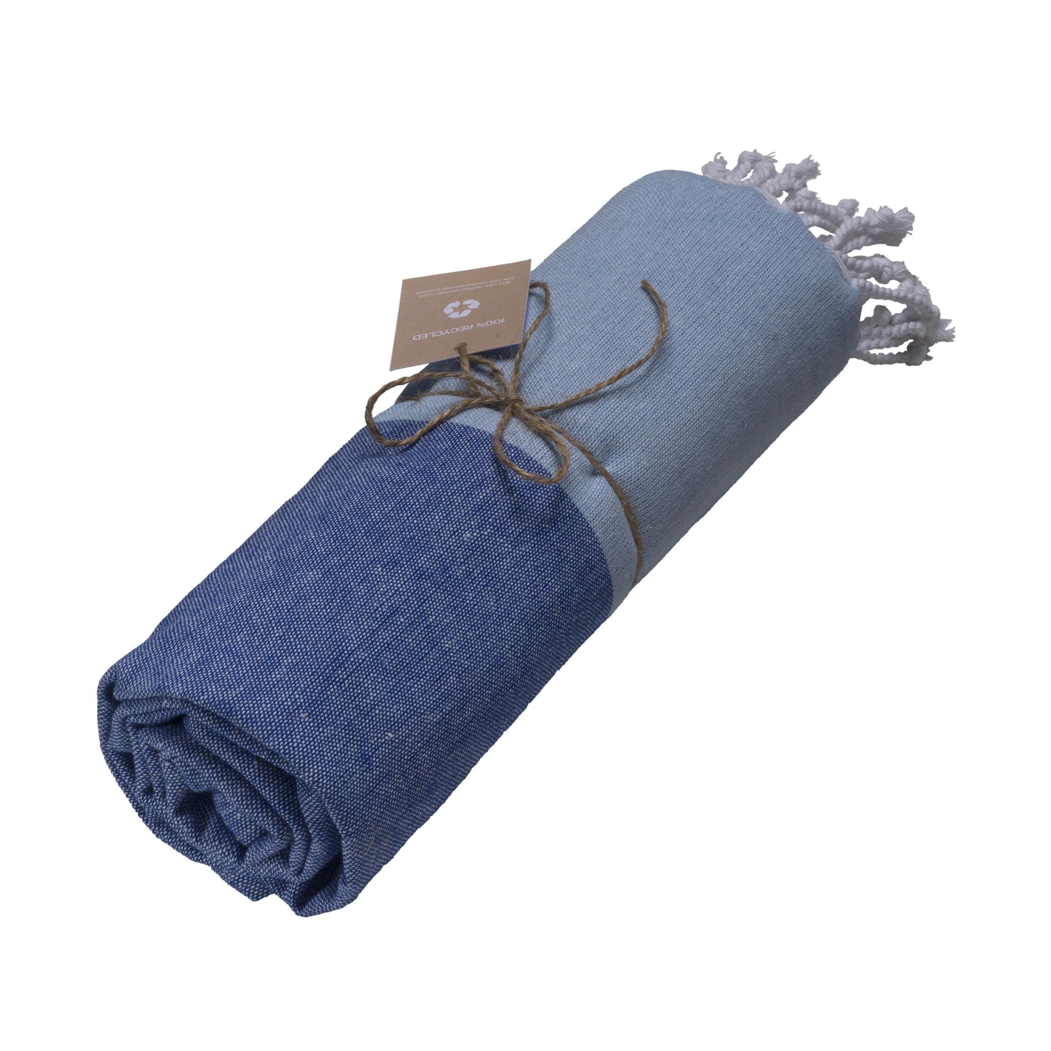 GRS-zertifiziertes Strandtuch aus recycelter Baumwolle mit 180 g/m2 GRS-zertifiziertes Strandtuch aus recycelter Baumwolle mit 180 g/m2